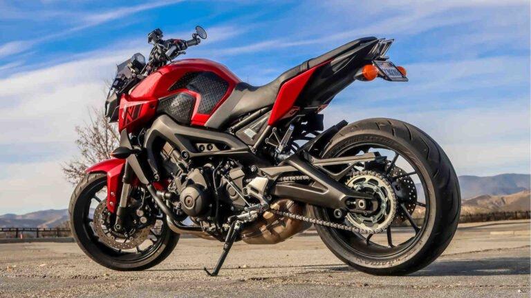 Motorrad nach Unfall