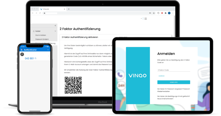 2 Faktor Authentifizierung VINQO