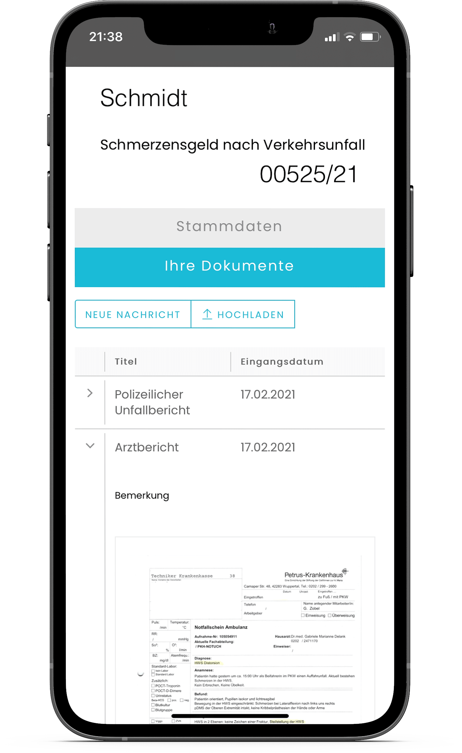 Schmerzensgeld online