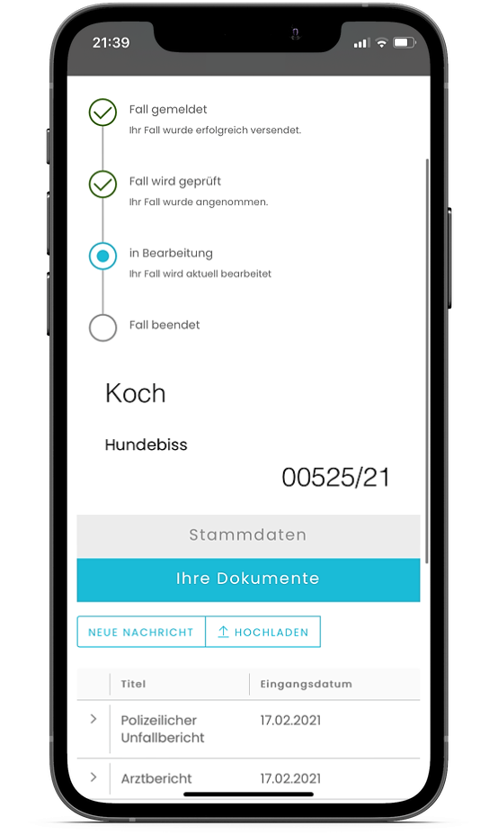 Hundebiss Onlineakte